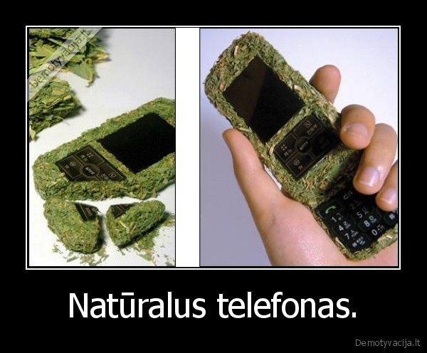 Natūralus telefonas. - 