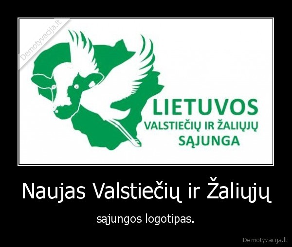 Naujas Valstiečių ir Žaliųjų - sąjungos logotipas.