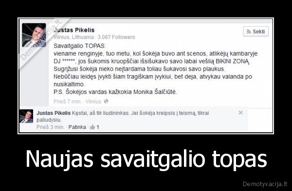 Naujas savaitgalio topas - 