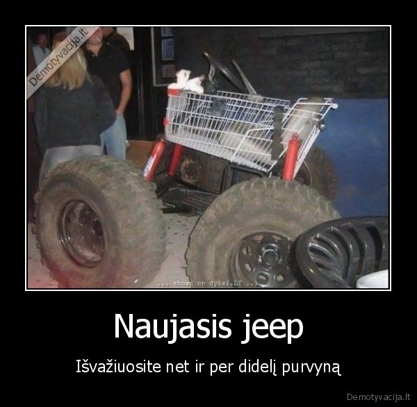 Naujasis jeep - Išvažiuosite net ir per didelį purvyną