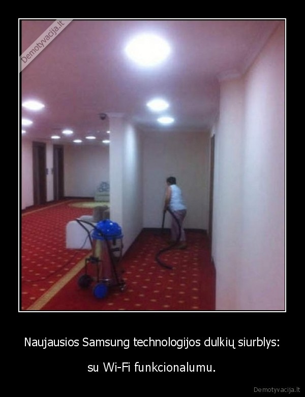 Naujausios Samsung technologijos dulkių siurblys: - su Wi-Fi funkcionalumu.