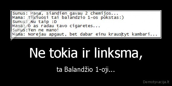 Ne tokia ir linksma, - ta Balandžio 1-oji...