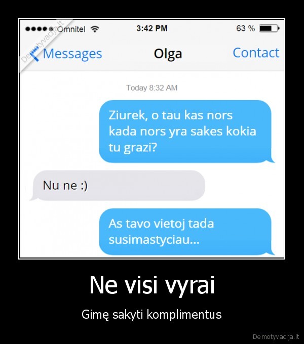 Ne visi vyrai - Gimę sakyti komplimentus