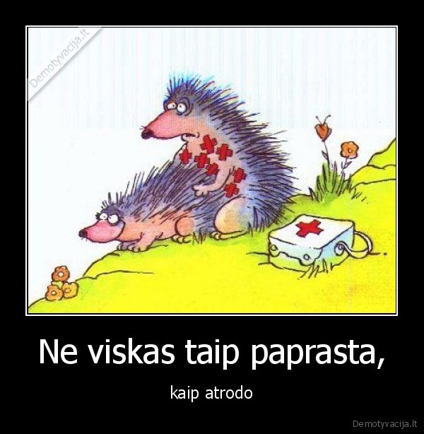 Ne viskas taip paprasta, - kaip atrodo