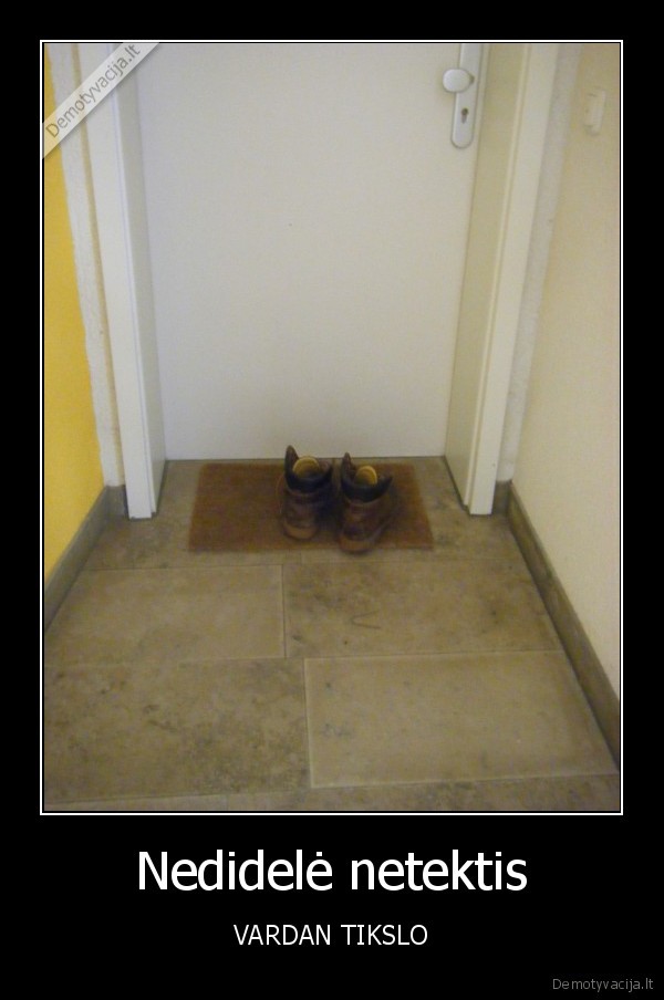 Nedidelė netektis - VARDAN TIKSLO