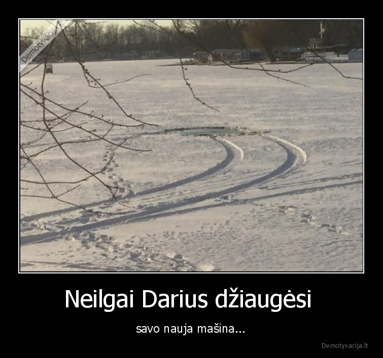 Neilgai Darius džiaugėsi  - savo nauja mašina...