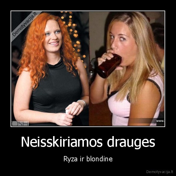 Neisskiriamos drauges - Ryza ir blondine