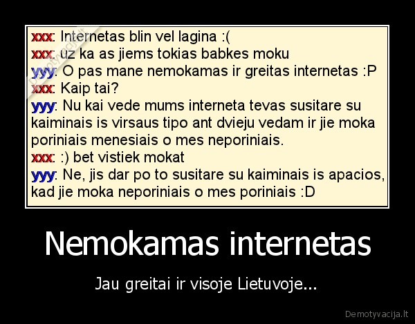 Nemokamas internetas - Jau greitai ir visoje Lietuvoje...