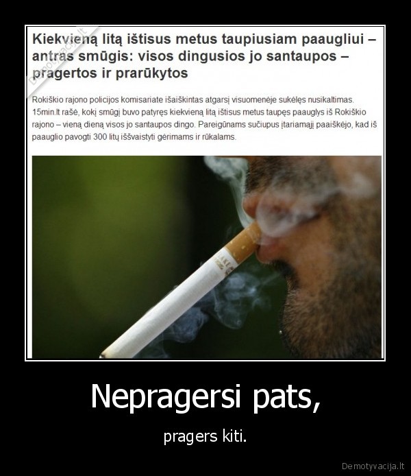 Nepragersi pats, - pragers kiti.