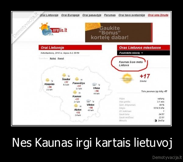 Nes Kaunas irgi kartais lietuvoj - 