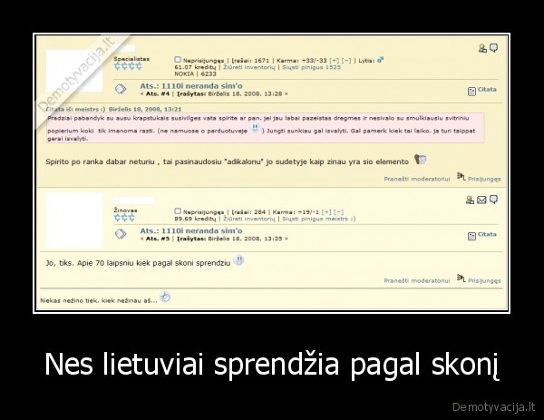 Nes lietuviai sprendžia pagal skonį - 