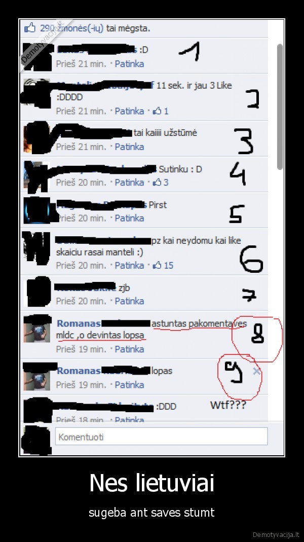 Nes lietuviai - sugeba ant saves stumt