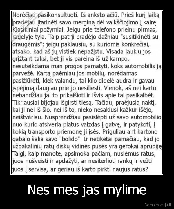 Nes mes jas mylime - 