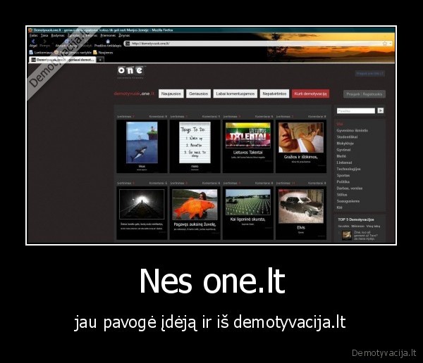 Nes one.lt - jau pavogė įdėją ir iš demotyvacija.lt