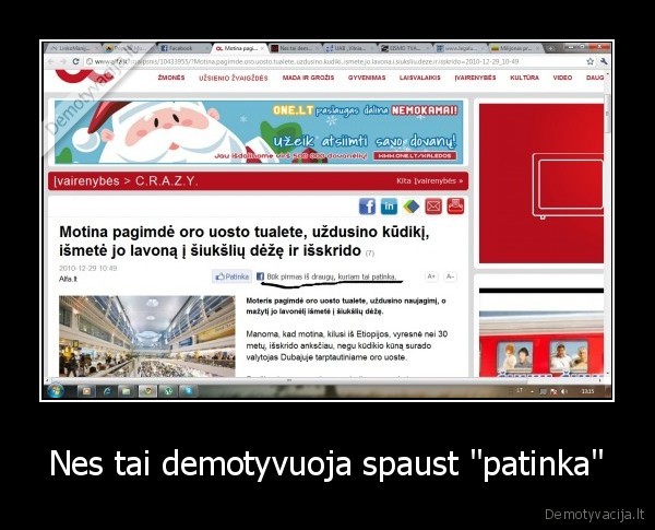 Nes tai demotyvuoja spaust "patinka" - 