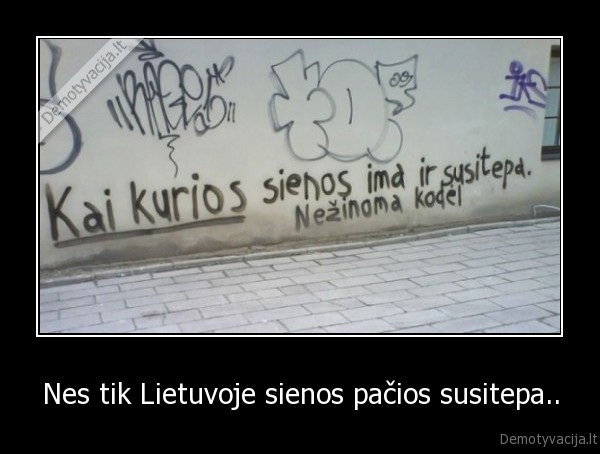 Nes tik Lietuvoje sienos pačios susitepa.. - 