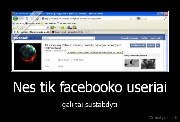 Nes tik facebooko useriai - gali tai sustabdyti