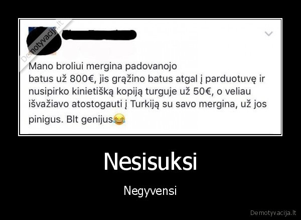 Nesisuksi - Negyvensi