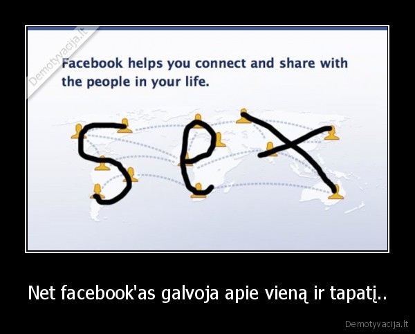 Net facebook'as galvoja apie vieną ir tapatį.. - 