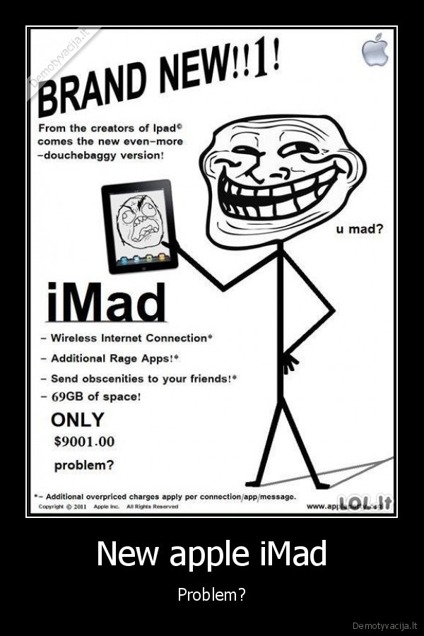 New apple iMad - Problem?