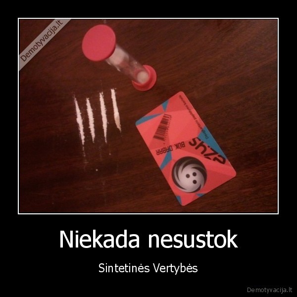 Niekada nesustok - Sintetinės Vertybės