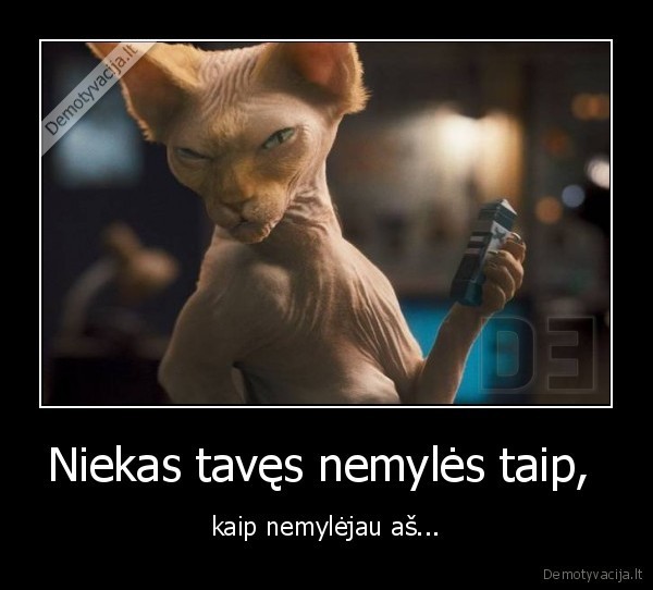 Niekas tavęs nemylės taip, - kaip nemylėjau aš