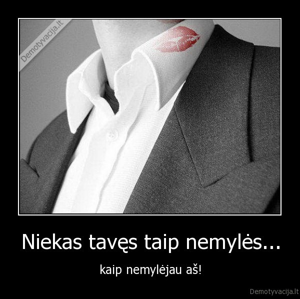 Niekas tavęs taip nemylės... - kaip nemylėjau aš!