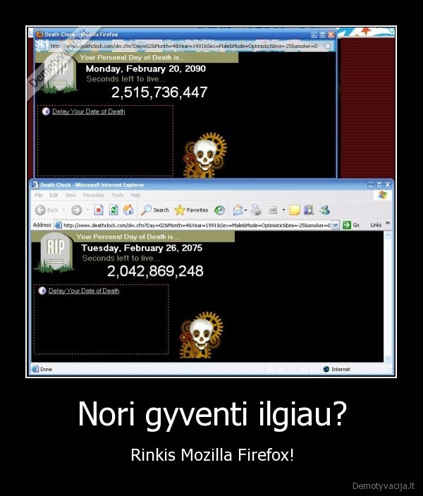 Nori gyventi ilgiau? - Rinkis Mozilla Firefox!