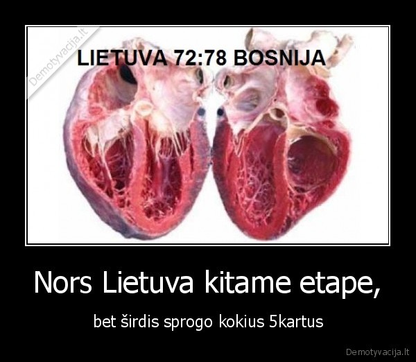 Nors Lietuva kitame etape, - bet širdis sprogo kokius 5kartus