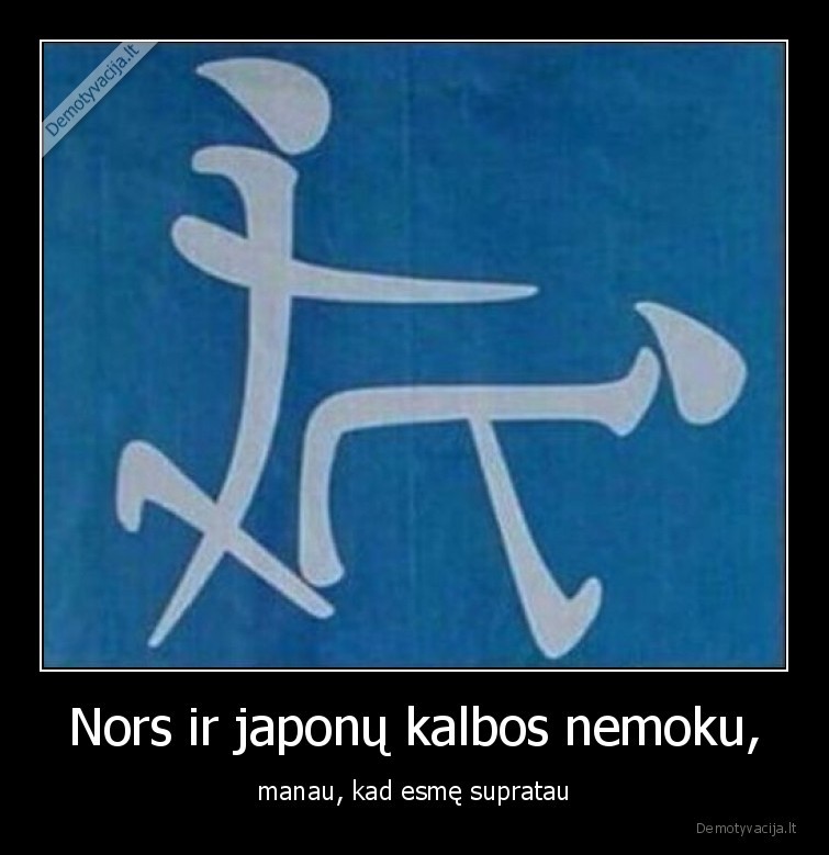 Nors ir japonų kalbos nemoku, - manau, kad esmę supratau