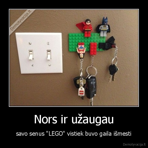 Nors ir užaugau - savo senus "LEGO" vistiek buvo gaila išmesti