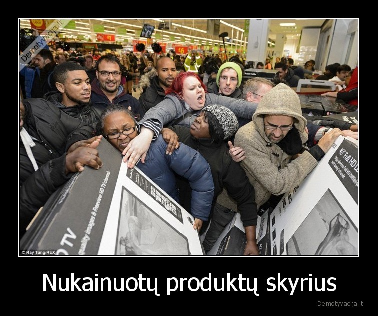 Nukainuotų produktų skyrius - 