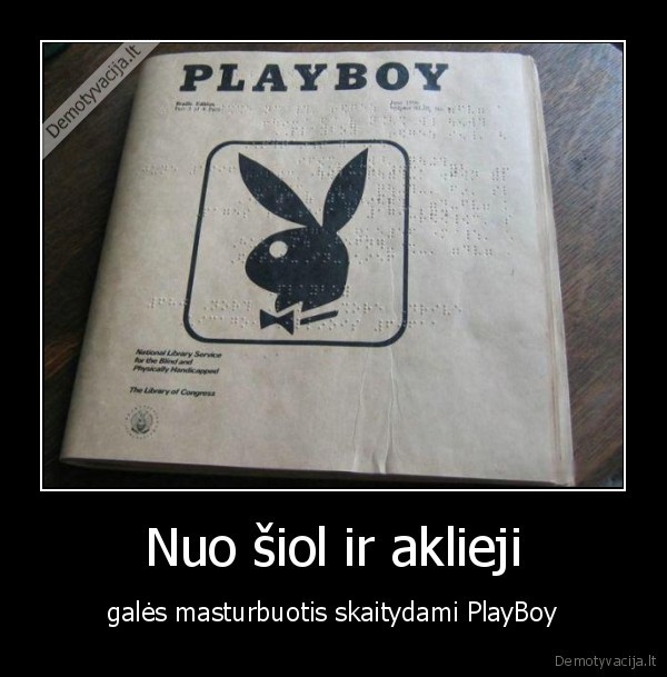 Nuo šiol ir aklieji - galės masturbuotis skaitydami PlayBoy