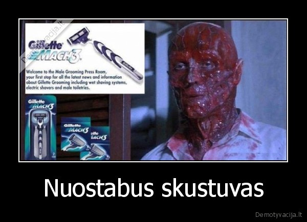 Nuostabus skustuvas - 