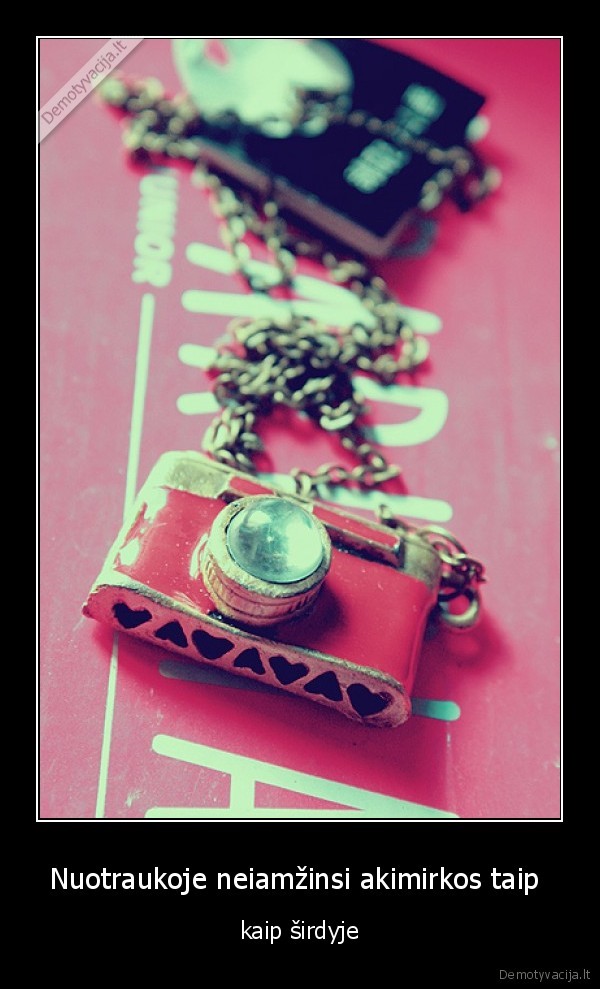 Nuotraukoje neiamžinsi akimirkos taip  - kaip širdyje