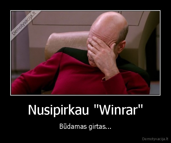 Nusipirkau "Winrar" - Būdamas girtas...