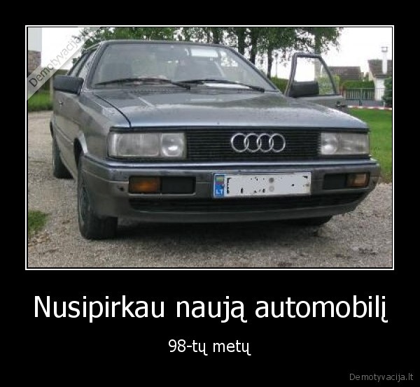 Nusipirkau naują automobilį - 98-tų metų