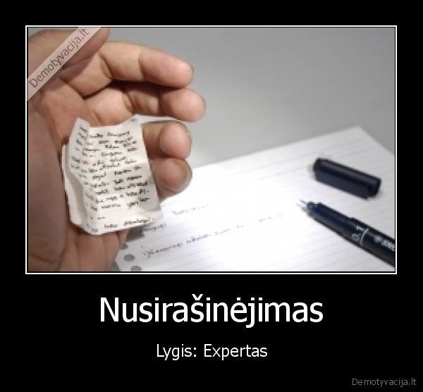 Nusirašinėjimas - Lygis: Expertas