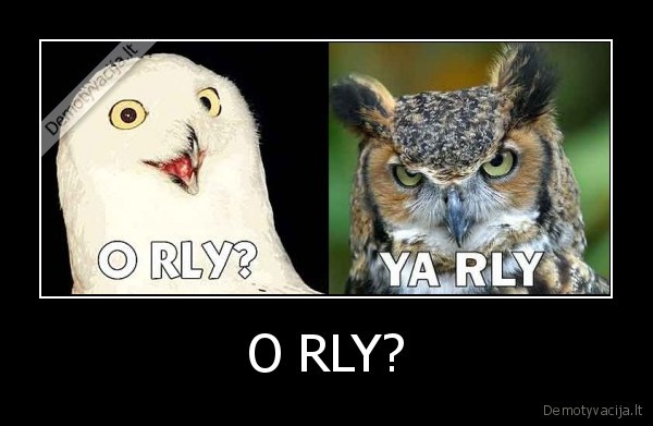 O RLY? - 