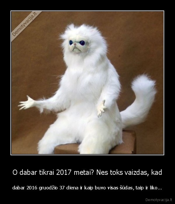 O dabar tikrai 2017 metai? Nes toks vaizdas, kad - dabar 2016 gruodžio 37 diena ir kaip buvo visas šūdas, taip ir liko...