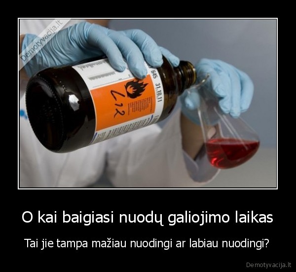 O kai baigiasi nuodų galiojimo laikas - Tai jie tampa mažiau nuodingi ar labiau nuodingi?