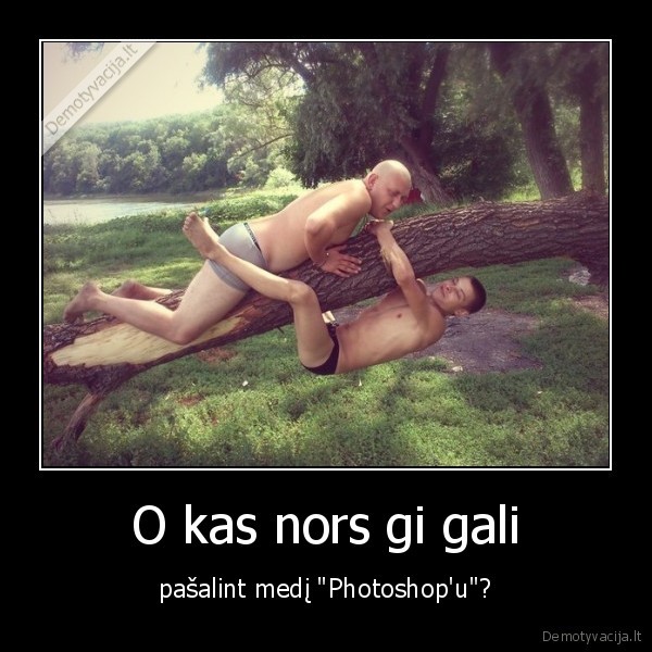 O kas nors gi gali - pašalint medį "Photoshop'u"?