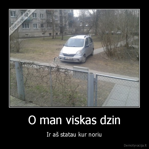 O man viskas dzin - Ir aš statau kur noriu