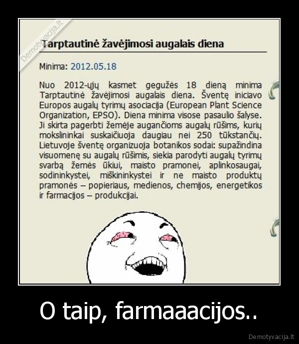 O taip, farmaaacijos.. - 