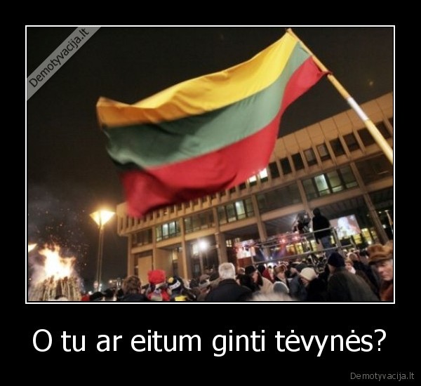 O tu ar eitum ginti tėvynės? - 