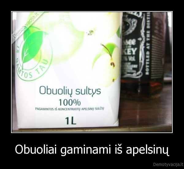 Obuoliai gaminami iš apelsinų - 