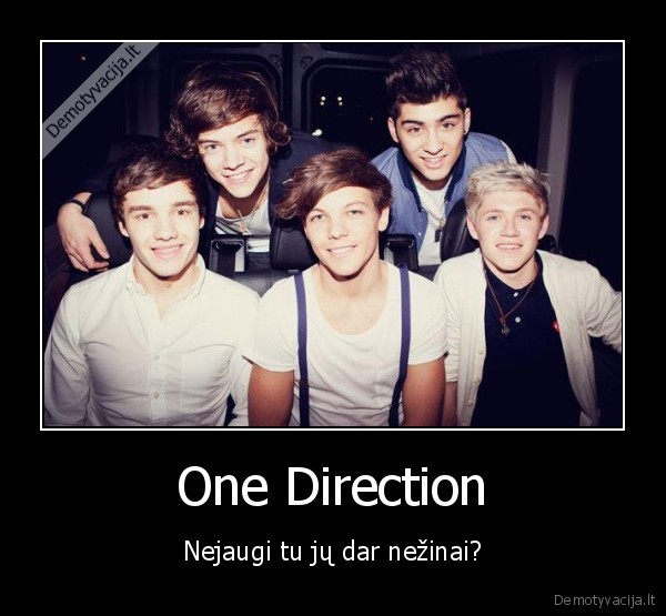 One Direction - Nejaugi tu jų dar nežinai?