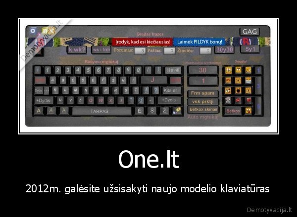 One.lt - 2012m. galėsite užsisakyti naujo modelio klaviatūras