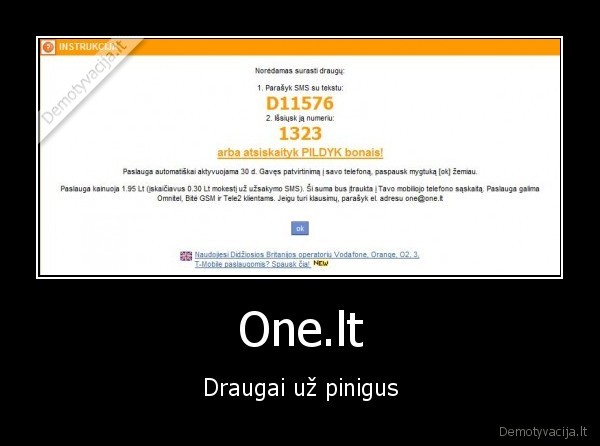 One.lt - Draugai už pinigus