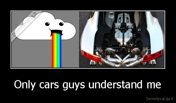 Only cars guys understand me - 